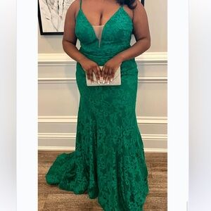 Prom dress, Green